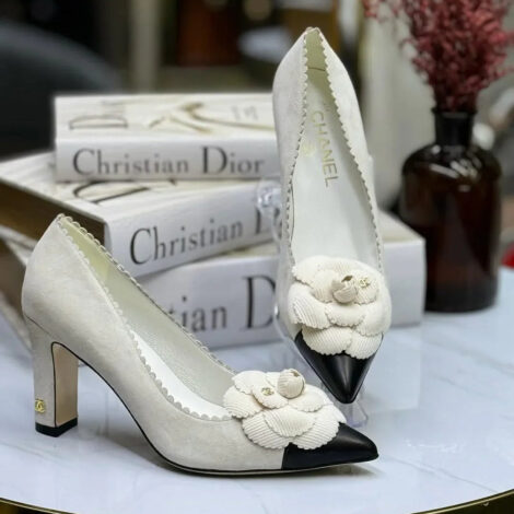 Floral Heel Pumps