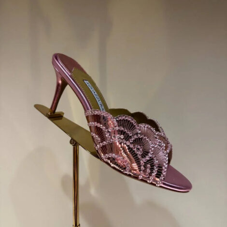 Crystal Glam Slip-On Mules