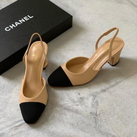 Classic Two-Tone Slingbacks