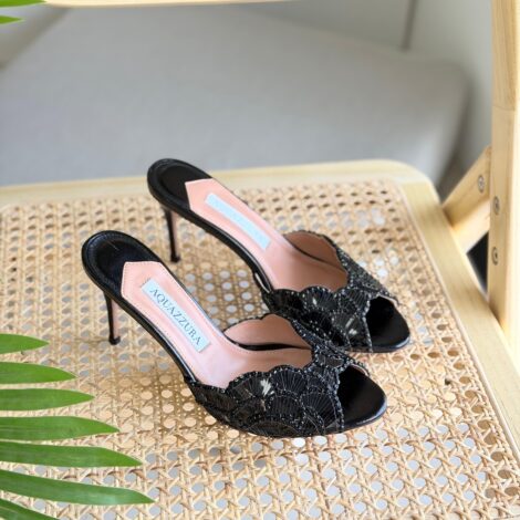 Crystal Glam Slip-On Mules