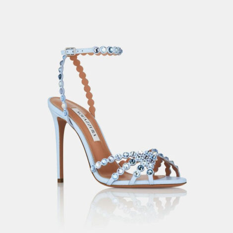 Crystal Strap Stiletto Heel Sandals