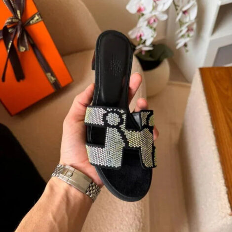 Rhinestone Slide Heels