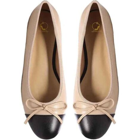 Elegant Lambskin Ballerina Flats